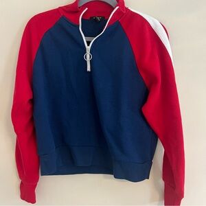 Retro quarter zip